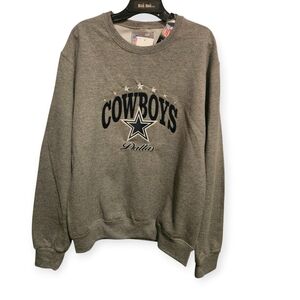 NFL Cowboys Dallas Gray Crewneck Sweater  -  Size: S